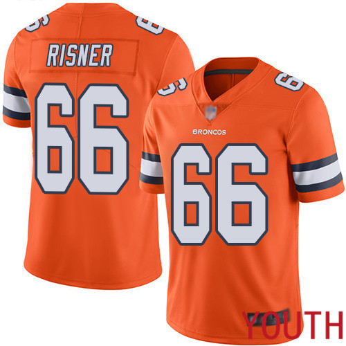 Youth Denver Broncos #66 Dalton Risner Limited Orange Rush Vapor Untouchable Football NFL Jersey->youth nfl jersey->Youth Jersey